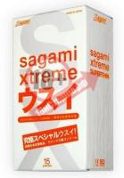 Ультратонкие презервативы Sagami Xtreme SUPERTHIN - 15 шт.