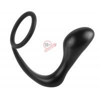Эрекционное кольцо с анальной пробкой Ass-Gasm Cockring Plug