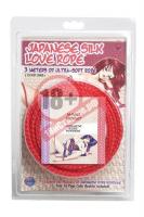 Красная веревка для фиксации Japanese Silk Love Rope - 3 м.