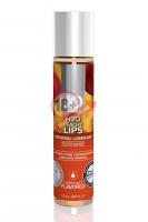Лубрикант с ароматом персика JO Flavored Peachy Lips - 30 мл.