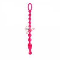 Красная анальная цепочка Colt Max Beads - 28 см.