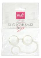 Стеклянные вагинальные шарики Duo Love Dalls на силиконовой сцепке