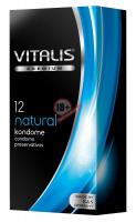 Классические презервативы VITALIS PREMIUM natural - 12 шт.