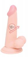 Телесный фаллоимитатор PLUG N RIDE 5.5 FLESH DONG - 14 см.