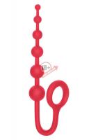 Красный анальный стимулятор COLT BUDDY BALLS - 18,5 см.