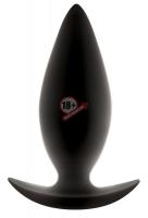 Чёрная анальная пробка для ношения Renegade Spades Medium - 10,1 см.