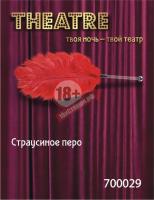 Красное страусовое пёрышко