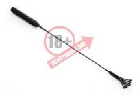 Чёрный стек с рукоятью-фаллосом - 62 см.