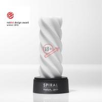 Белый 3D мастурбатор SPIRAL
