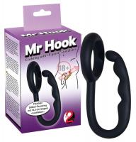 Эрекционное кольцо с анальным стимулятором Mr Hook