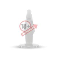 Большая прозрачная анальная пробка JAMMY JELLY ANAL LARGE PLUG CRYSTALL - 13,5 см.