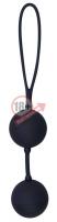 Черные вагинальные шарики с петлёй Black Velvets