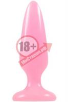 Розовая анальная пробка, светящаяся в темноте, Firefly Pleasure Plug - 10,1 см.