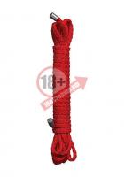Красная веревка для бандажа Kinbaku - 10 м.
