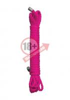 Розовая веревка для бандажа Kinbaku Rope - 5 м.