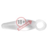 Прозрачная анальная пробка на палец Bottoms Up Finger Rimmers - 7 см.