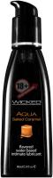 Лубрикант с ароматом соленой карамели Wicked Aqua Salted Caramel - 60 мл.