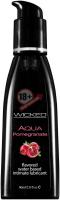 Лубрикант с ароматом граната Wicked Aqua Pomegranate - 60 мл.