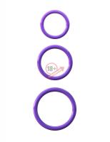 Набор из трех эрекционных колец Silicone 3-Ring Stamina Set