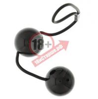 Чёрные вагинальные шарики на мягкой сцепке GOOD VIBES PERFECT BALLS