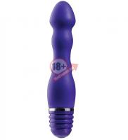 Фиолетовый вибромассажер для анальной стимуляции PURRFECT SILICONE ANAL VIBE - 15 см.