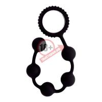 Чёрный анальные шарики MENZSTUFF BUTT BEADS - 23 см.