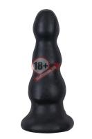 Гигантская чёрная анальная ёлочка MENZSTUFF IMMENSE STOPPER - 32,5 см.