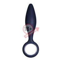 Чёрная анальная втулка MENZSTUFF PEAKED PLEASURE - 12,5 см.