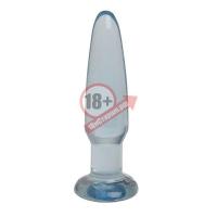 Голубая анальная пробка UNISEX UNI PLUG - 11 см.