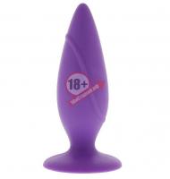 Фиолетовая анальная пробка MOJO SPADES SMALL BUTT PLUG - 10 см.