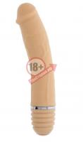 Телесный силиконовый вибратор-реалистик PURRFECT SILICONE VIBRATOR 6INCH FLESH - 15 см.