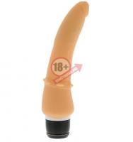 Реалистичный вибромассажёр PURRFECT SILICONE CLASSIC - 17,5 см.