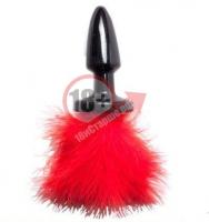 Пробка с хвостиком Red Bunny - 11 см.