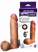 Насадка для страпона фаллической формы UNICOCK 6" - 18 см.