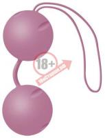 Нежно-розовые вагинальные шарики Joyballs с петелькой