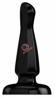 Чёрный анальный стимулятор Bottom Line 6" Model 3 Rubber Black - 15,5 см.