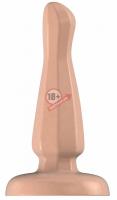 Телесный анальный стимулятор Bottom Line 6" Model 3 Rubber Flesh - 15,5 см.