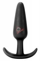 Чёрная анальная втулка The Cork Medium - 12,4 см.