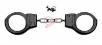 Чёрные металлические наручники SHOTS TOYS Black