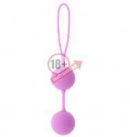 Розовые вагинальные шарики на силиконовой связке GOOD VIBES THE PERFECT BALLS PINK