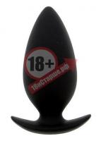Чёрная анальная пробка BOOTYFUL ANAL PLUG MEDIUM BLACK - 9,8 см.