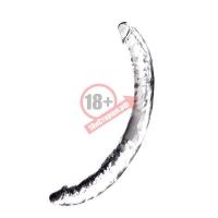 Прозрачный гелевый двусторонний фаллоимитатор JELLY JOY TWIN COBRA CLEAR DOUBLE DONG - 36 см.