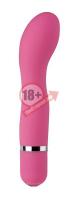 Розовый мини-вибратор для G-стимуляции NEON CURVE APPEAL PINK - 11,4 см.