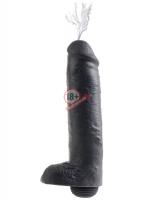Фаллоимитатор-реалистик с имитацией семяизвержения 11" Squirting Cock with Balls - 27,9 см.