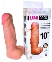 Фаллическая насадка Харнесс UNICOCK 10" - 25 см.