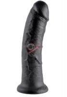 Чёрный фаллоимитатор 8" Cock - 20,3 см.