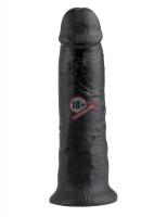 Чёрный фаллос-гигант 10" Cock - 25,4 см.