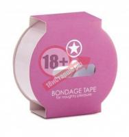 Нежно-розовая липкая лента Non Sticky Bondage Tape - 17,5 м.