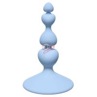 Голубая анальная пробка Sweetheart Plug Blue - 10 см.