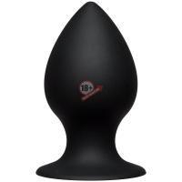 Чёрная анальная пробка Kink Ace Silicone Plug 4" - 10,16 см.